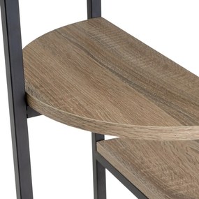 Scaffale nero effetto rovere naturale 40x110 cm - Casa Selección