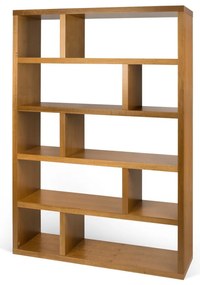 Libreria in legno esotico 120x173 cm Dublin - TemaHome