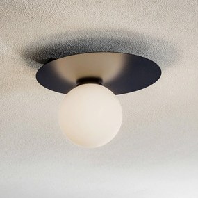 SIGMA Plafoniera Firn, rotonda, 1 luce, nera