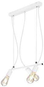 Lampadario su corda TARO 3xE27/60W/230V bianco