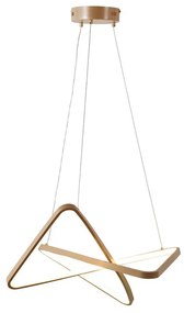 Lampadario LED moderno Valeria beige Ø60cm, luce con 3 temperature di colore 1650 lumen, NOVECENTO