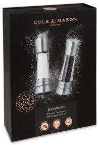 Cole&Mason - Set macinini sale e pepe DERWENT 2 pz 19 cm cromo lucido