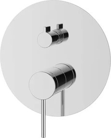 Kamalu - Set doccia a incasso in ottone con finitura cromata  | KAM-J CROMO
