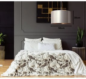 Duolla - Lampadario a sospensione con filo CANNES 1xE27/15W/230V diametro 50 cm argento/rame