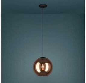 Eglo 390089 - Lampadario a sospensione con filo CORDOBA 1xE27/40W/230V rame