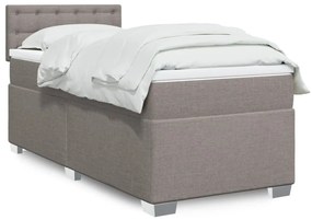 Giroletto A Molle Con Materasso Tortora 90x190 Cm İn Tessuto /