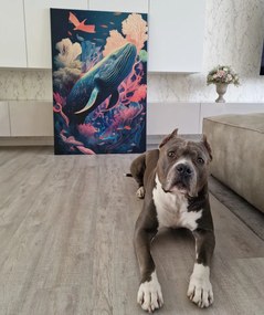 Quadro su tela – Balena surrealista