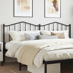 Testiera İn Metallo Nero 160 Cm /