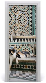 Sticker porta Cat in Marocco 75x205 cm