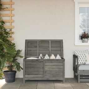 Contenitore Da Giardino Antracite 99x49,5x58,5cm Massello Abete /