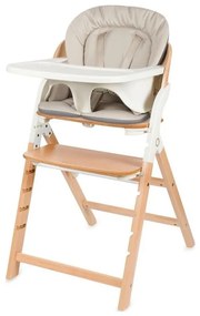 Lionelo - Seggiolone da pranzo 3 in 1 MEGAN Legno Bianco