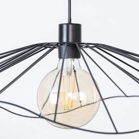 Brilagi - Lampadario LED sospeso su cavo CERIA WIRE 1xE27/40W/230V Ø 80 cm nero