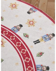 Tappeto rotondo rosso a tema natalizio ø 160 cm Toy's Delight Nutcracker – Villeroy&amp;Boch