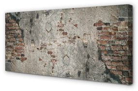 Stampa quadro su tela Muro di pietra in mattoni 100x50 cm