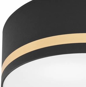 Plafoniera SIRJA STRIPE 2xE27/15W/230V diametro 35 cm nero