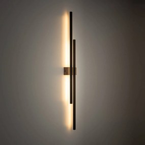 TK Lighting Applique a LED Flash, nero/pino, altezza 90 cm, a 2 luci