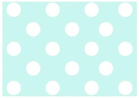 Fotomurale  Sky Blue Dots  Colore Bianco, Dimensioni e Misure 350x245