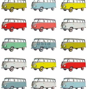 Fotomurale ESTA Vintagevolkswagen, giallo/dorato 139X279 cm