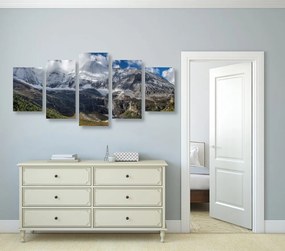 Quadri 5 pezzi – Maestoso paesaggio montano