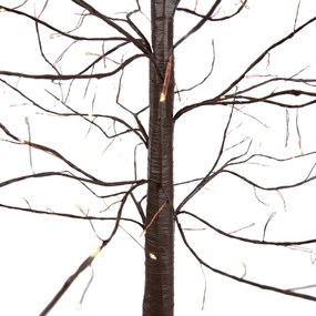 Lampada da terra natalizia albero marrone 180 cm con LED e timer IP44 - Ki