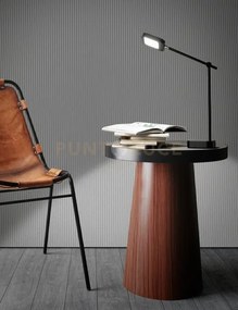 Lampada da tavolo in plastica colore nero icon led 8w cct 3000k 450...