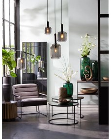 Lampada da soffitto grigia con paralume in vetro ø 21 cm Lekar - Light &amp; Living