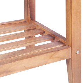 Tavolino da caffè 40x40x50 cm quadrato legno massello di teak