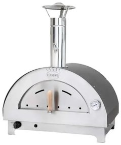 Forno Per Pizze Portatile A Gas 60x40 Cm In Acciaio Clementino Antracite Clementi