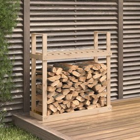 Portalegna 110x35x108,5 Cm İn Legno Massello Di Pino /