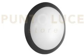 Plafoniera base nera d.30cm 2luci attacco e27 ip65