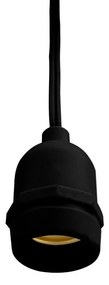 Catenaria IP65 da 10m con 10 Portalampada E27 Nero
