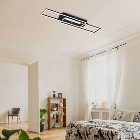 Plafoniera LED moderno Frame, nero82.7 cm