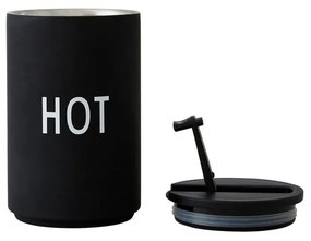 Tazza termica nera da 350 ml Hot - Design Letters