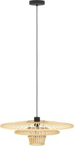 Eglo 44012 - Lampada a sospensione con cavo LYDNEY 1xE27/40W/230V bambù