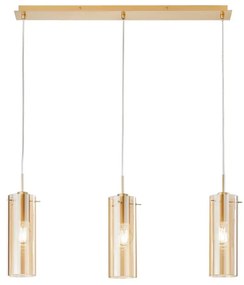 Lampadario I-MAGIC-SQ3-ORO 3x E27 LUCE AMBIENTE DESIGN