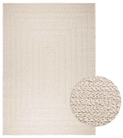 Tappeto Zızur Crema 200x290 Cm Aspetto Iuta Interni Ed Esterni /