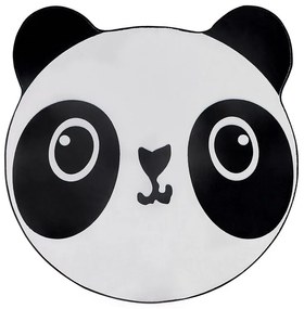 Tappeto per bambini bianco e nero ⌀ 120 cm PANDA Beliani