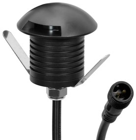 Faretto 3W Monodirezione IP67 Nero - Professional Colore Bianco Caldo 2.700K