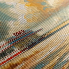 Quadro su tela – Diner solitario sotto il cielo