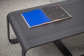 Tavolino da giardino in alluminio 62x105 cm Merrigan – Bizzotto