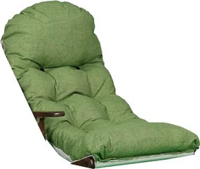 Cuscino imbottito per poltrona sdraio in policotone lusso Verde Pea