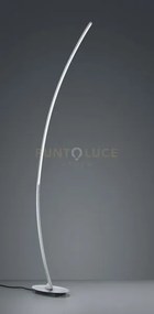 solo piantana led 11w 1200lm, 3000k curva alluminio spazzolato h....