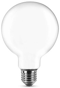 Lampadina Led Opaca a Filamento E27 G125 a globo 11W Bianco neutro 4000K Novaline