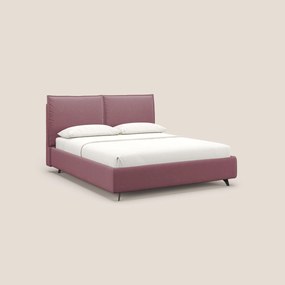 Nives letto imbottito contenitore sfoderabile in microfibra velluto impermeabile T09 salmone