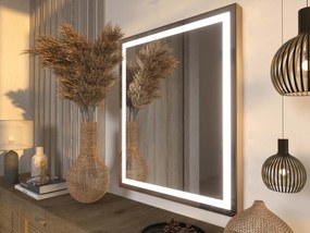 Specchio LED in cornice per bagno M7