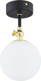 Argon 4003 - Plafoniera da bagno LATINA 1xE14/7W/230V IP44 nero/ottone