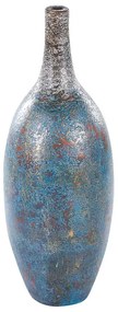 Vaso decorativo terracotta blu 60 cm PIREUS Beliani