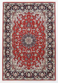 Isfahan Tappeto 110x160 (Iran) Annodato A Mano