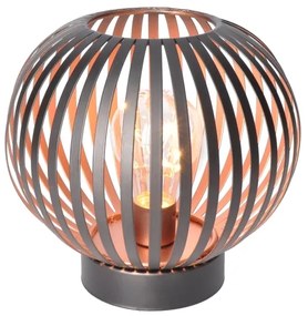 Solight WO3102 - LED Lampada da tavolo decorativa LED/3xAA nero/rame