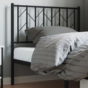 Testiera İn Metallo Nero 90 Cm /